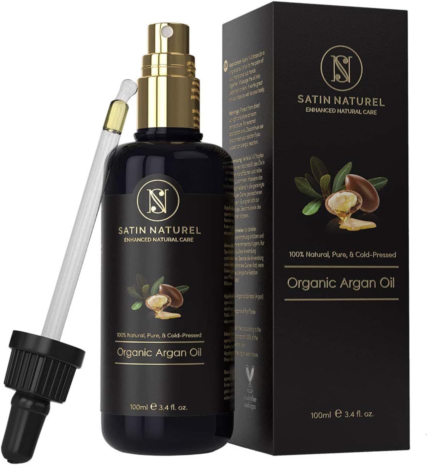 ORGANIC Argan Oil Vegan, Cold-Pressed + 100% Pure 100 ml