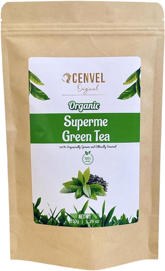 CENVEL®️ Organic Supreme Loose Green Tea Leaves | 100% Pure Natural Green...